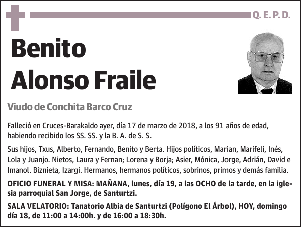 Benito Alonso Fraile