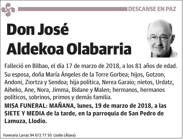 José Aldekoa Olabarria