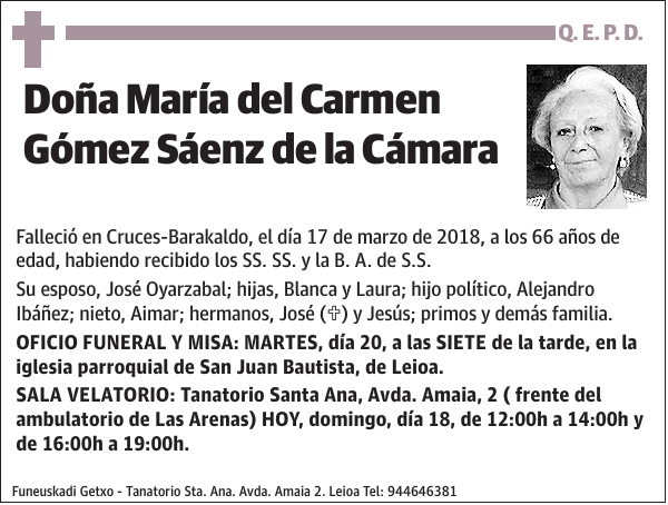 María del Carmen Gómez Sáenz de la Cámara