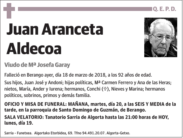 Juan Aranceta Aldecoa