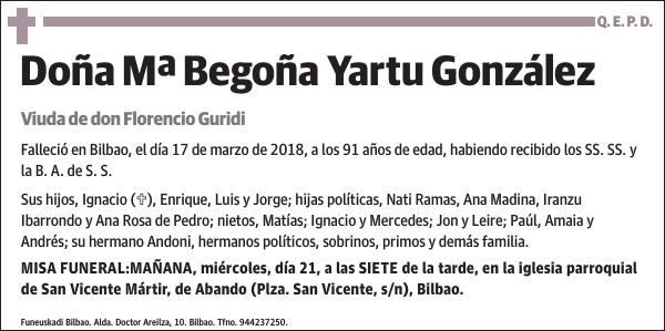 Mª Begoña Yartu González