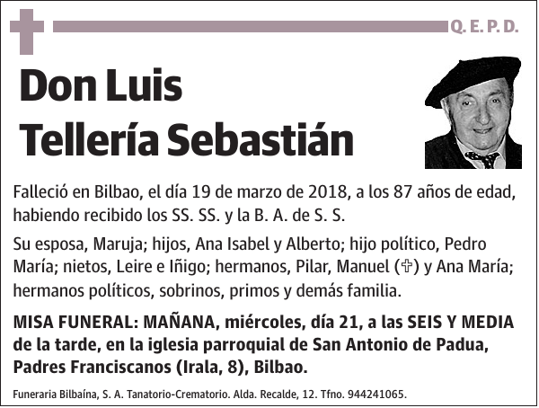 Luis Tellería Sebastián