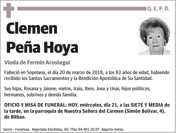 Clemen Peña Hoya