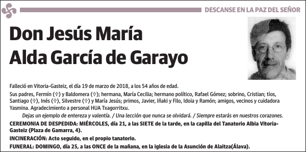 Jesús María Alda García de Garayo