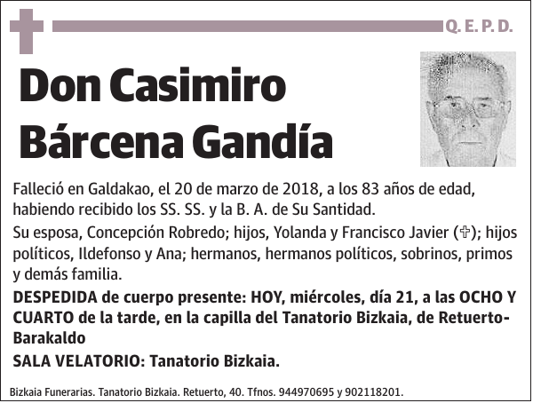 Casimiro Bárcena Gandía