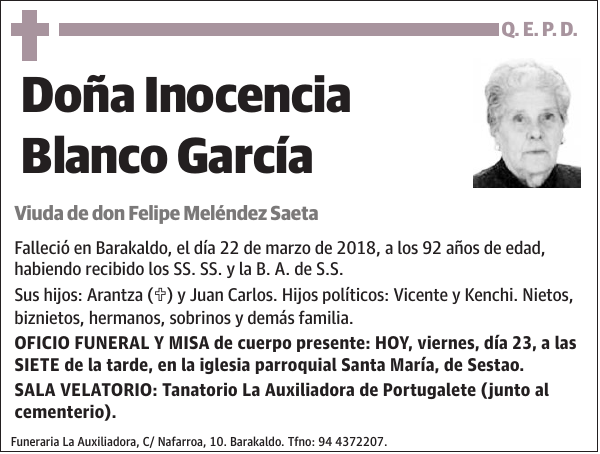 Inocencia Blanco García