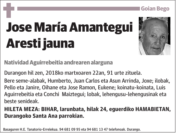 Jose María Amantegui Aresti