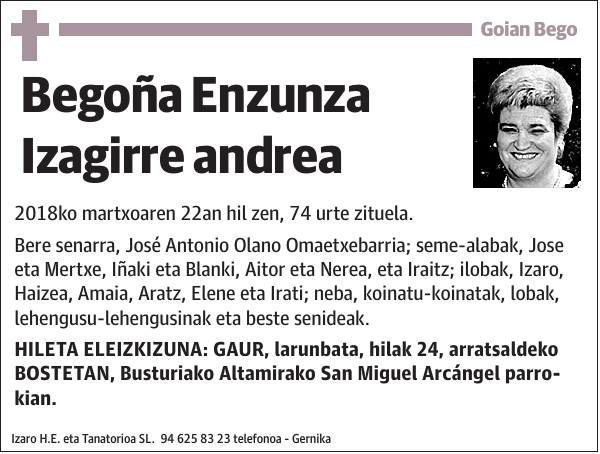 Begoña Enzunza Izagirre