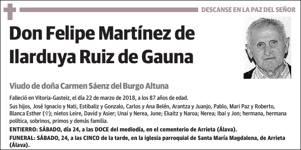 Felipe Martínez de Ilarduya Ruiz de Gauna