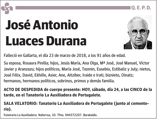 José Antonio Luaces Durana