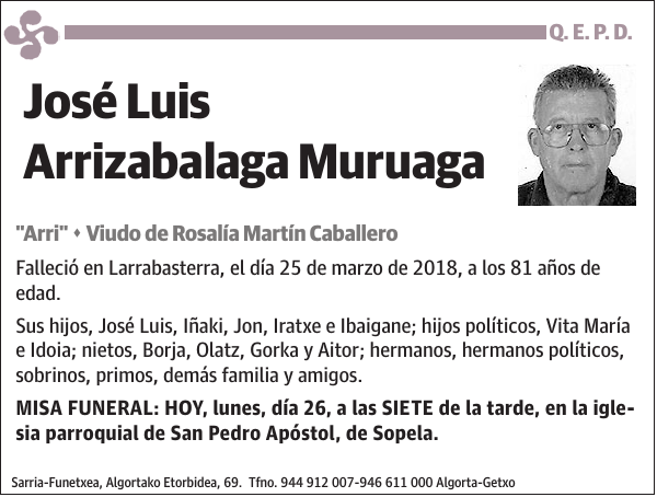 José Luis Arrizabalaga Muruaga