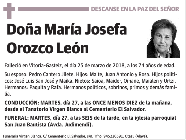 María Josefa Orozco León