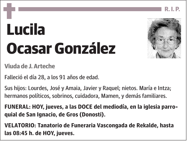 Lucila Ocasar González