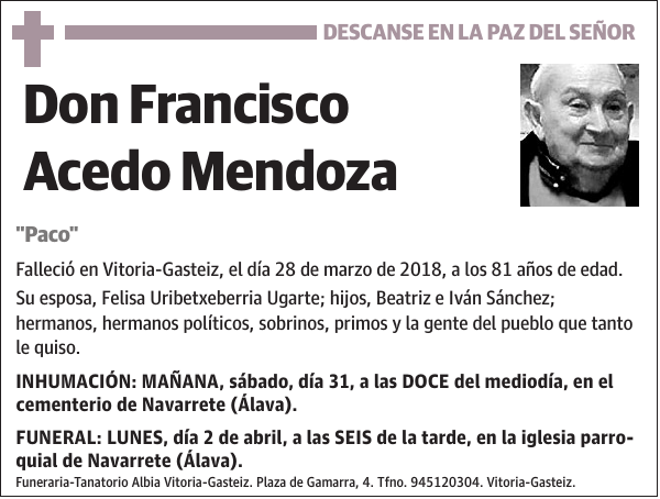 Francisco Acedo Mendoza