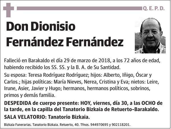 Dionisio Fernández Fernández