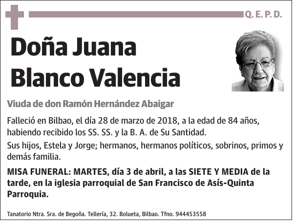 Juana Blanco Valencia