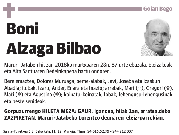 Boni Alzaga Bilbao