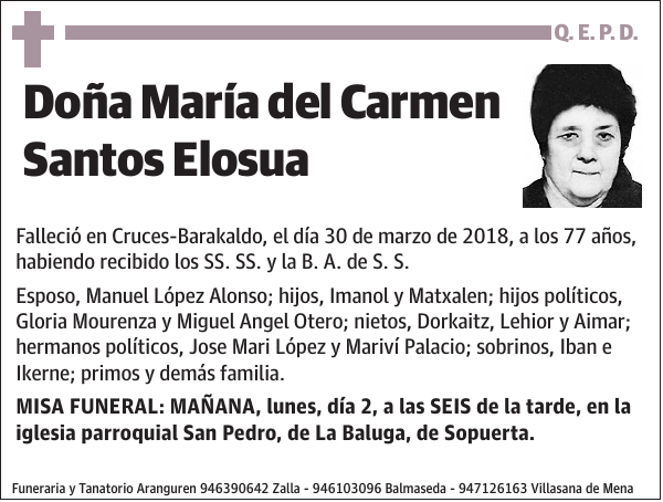 María del Carmen Santos Elosua