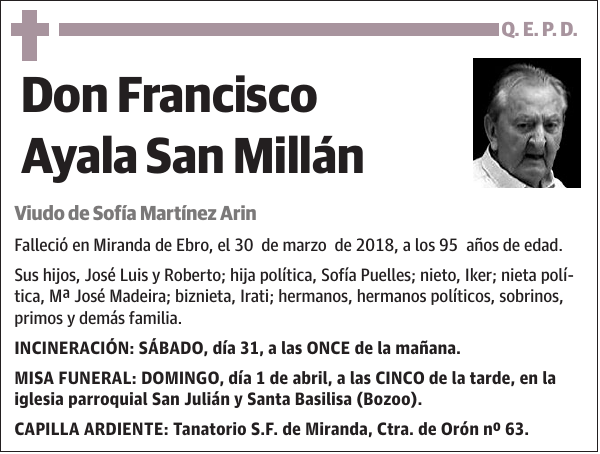 Francisco Ayala San Millán