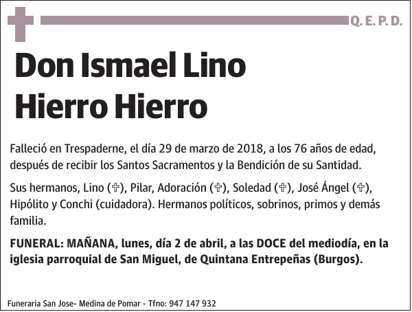 Ismael Lino Hierro Hierro