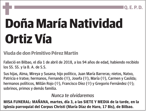 María Natividad Ortiz Vía