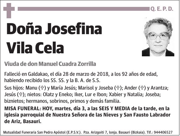 Josefina Vila Cela