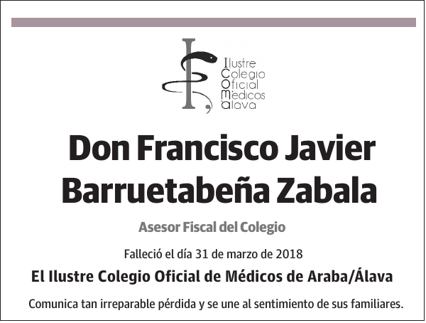 Francisco Javier Barruetabeña Zabala