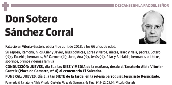 Sotero Sánchez Corral