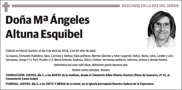 Mª Ángeles Altuna Esquibel