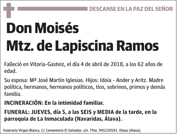 Moisés Mtz. de Lapiscina Ramos