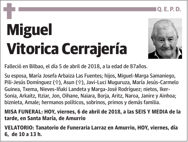 Miguel Vitorica Cerrajería