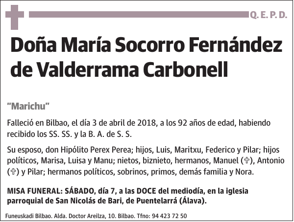 María Socorro Fernández de Valderrama Carbonell