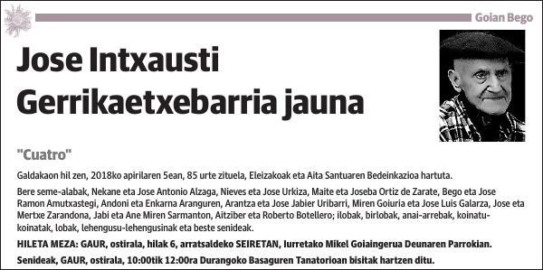 Jose Intxausti Gerrikaetxebarria