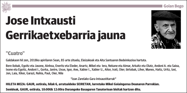 Jose Intxausti Gerrikaetxebarria