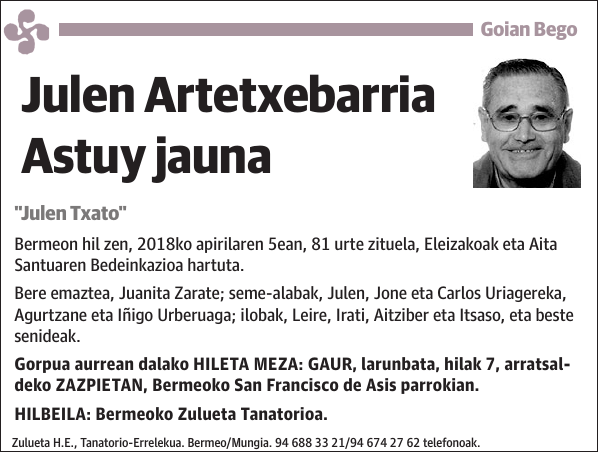 Julen Artetxebarria Astuy