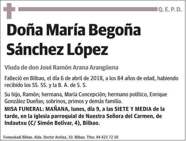 María Begoña Sánchez López