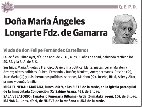 María Ángeles Longarte Fdz. de Gamarra