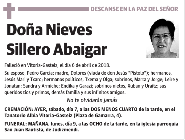 Nieves Sillero Abaigar