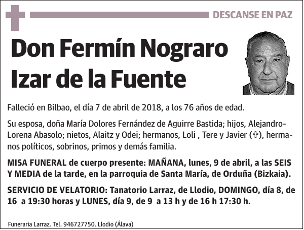 Fermín Nograro Izar de la Fuente