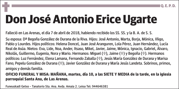 José Antonio Erice Ugarte