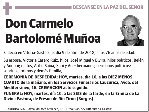 Carmelo Bartolomé Muñoa