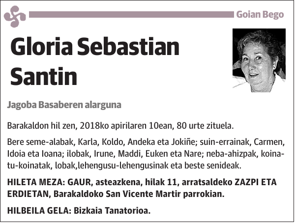 Gloria Sebastian Santin