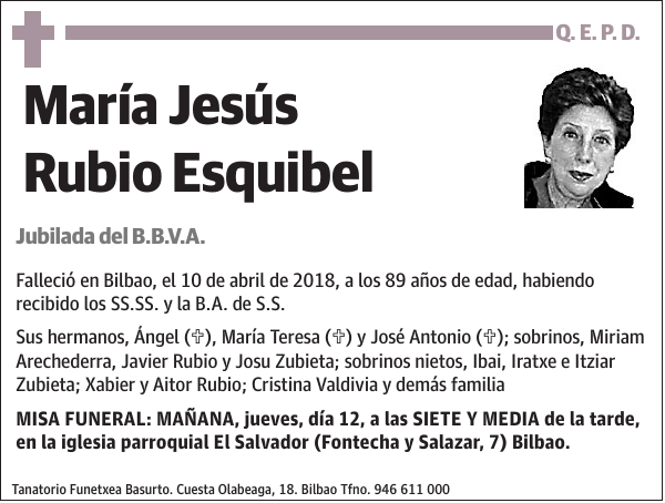 María Jesús Rubio Esquibel