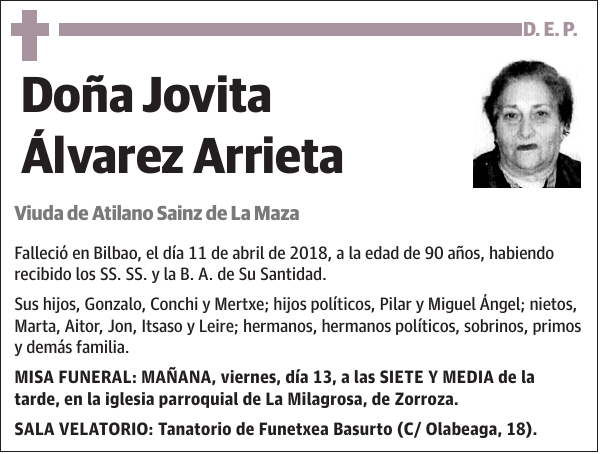 Jovita Álvarez Arrieta