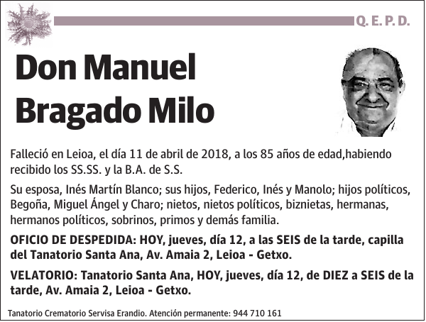 Manuel Bragado Milo