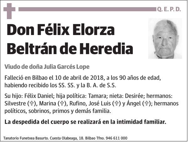 Félix Elorza Beltrán de Heredia