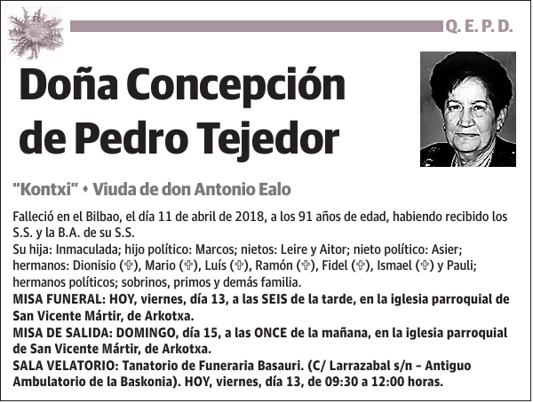 Concepción de Pedro Tejedor