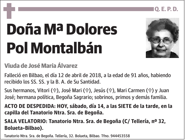 Mª Dolores Pol Montalbán