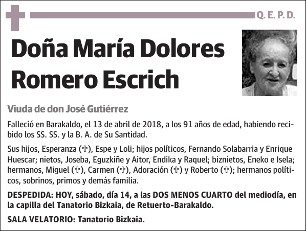 María Dolores Romero Escrich