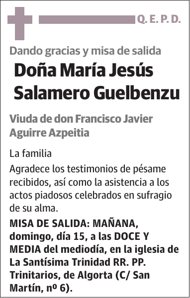 María Jesús Salamero Guelbenzu